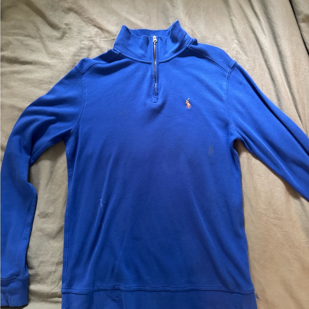 Polo Ralph Lauren Royal Blue Half-Zip Pullover- Kids size L 14-16